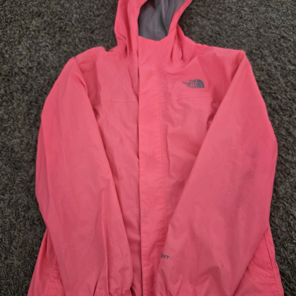 The North Face Pink Hooded Rain Jacket